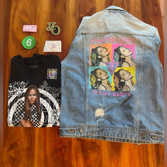 NWOT Guess Dillon JLo 50th Birthday Limited Edition Tour Jacket BUNDLE